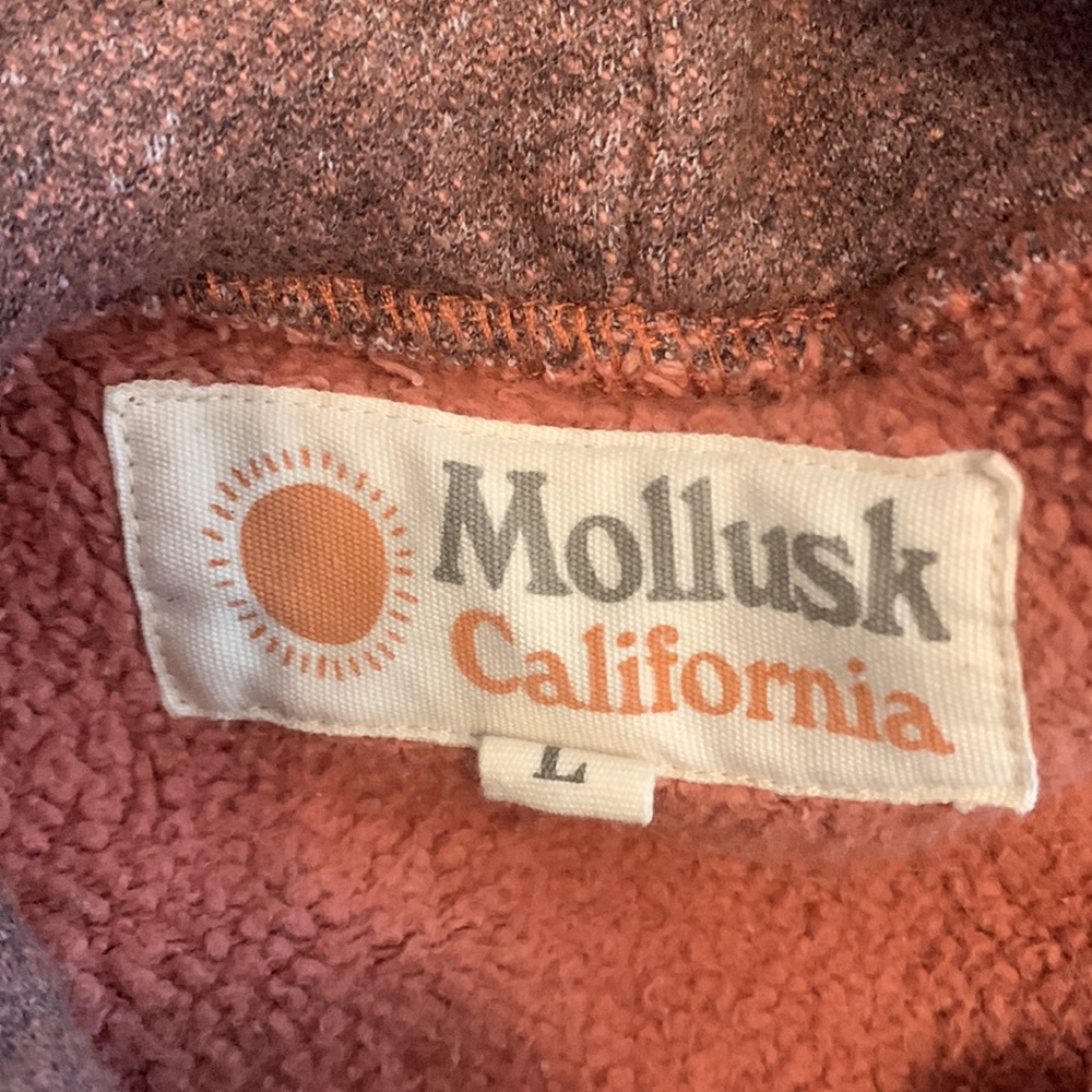 MOLLUSK Surf Shop Sweatshirt (Men’s Large) - Burnt Orange Rust color
